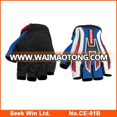 Mens Lycra Guantes Ciclismo Fingerless Riding Gloves for Bike Half Finger Summer Cycling Gloves