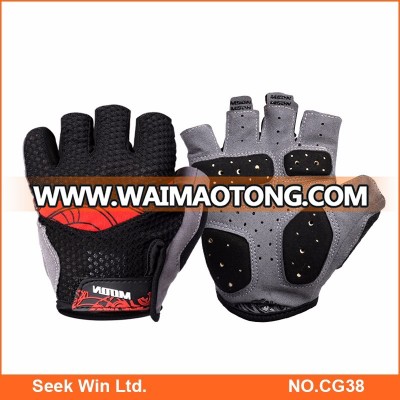 Summer Fingerless Custom Gel/SBR Bike Riding Gloves Racing Half Finger Bicycle Gloves