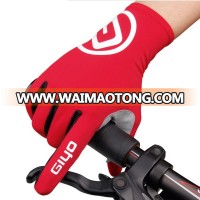 Touchscreen Custom Anti Slip Shock Resistant Lightweight Flexible Lycra Gel Cycling Bike Gloves